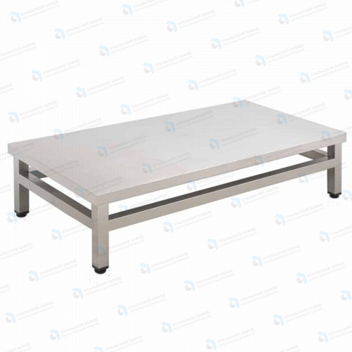 Подтоварник ПТ 600x400x300, каркас нержавеющая труба, столешница AISI430